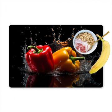 Salvamanteles - Pimiento - Agua - Negro - Vegetal - Rojo - Amarillo