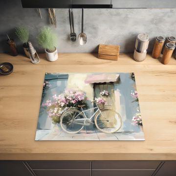 Protector de inducción - Bicicleta - Colores pastel - Flores