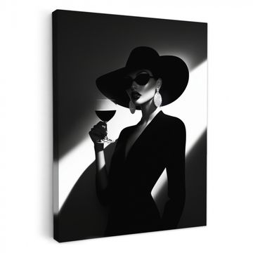 Lienzos decorativos - Mujer - Vino - Chic