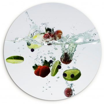Cuadro redondo - Sinfonía de frutas en el agua