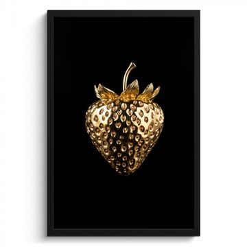 Cuadros enmarcados - Fresa - Oro - Negro - Cromo