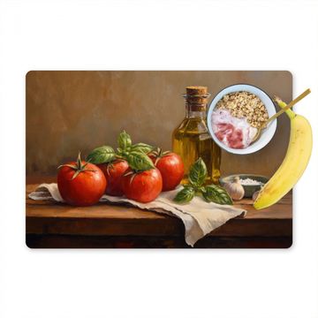 Tomates - Aceite de oliva - Naturaleza muerta
