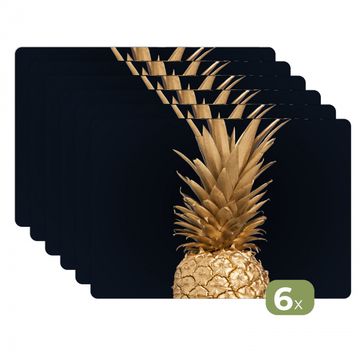 Salvamanteles - Fruta tropical dorada