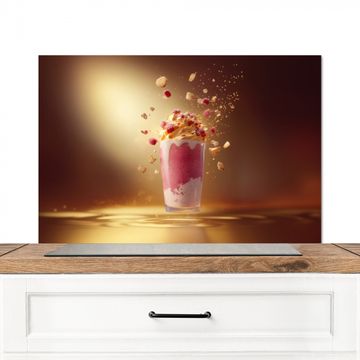 Salpicaderos de cocina - Frambuesa - Batido - Bebida - Rosa