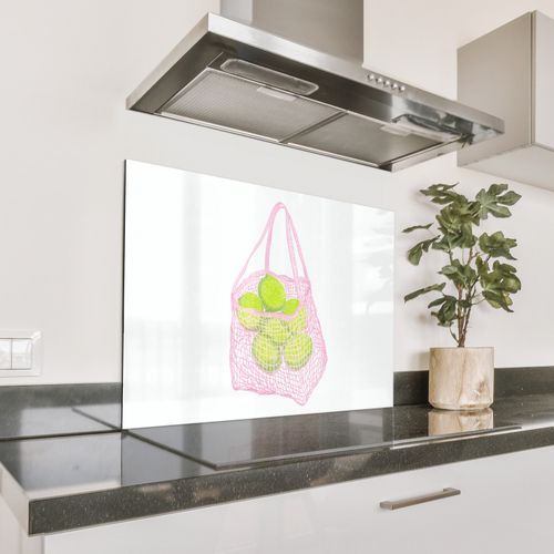 Bolsa de malla - Rosa - Ilustración - Limas