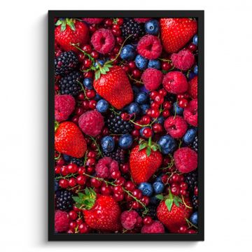 Quadros enmarcados - Mezcla de arándanos y fresas