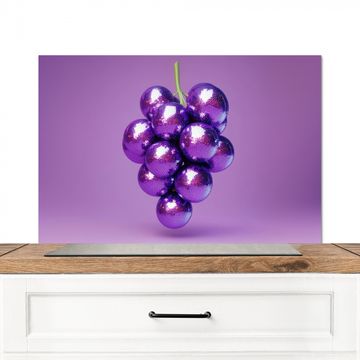 Salpicaderos de cocina - Uva - Disco - Purpurina - Morado