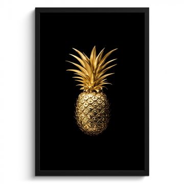 Cuadros enmarcados - Piña - Negro - Oro - Lujo