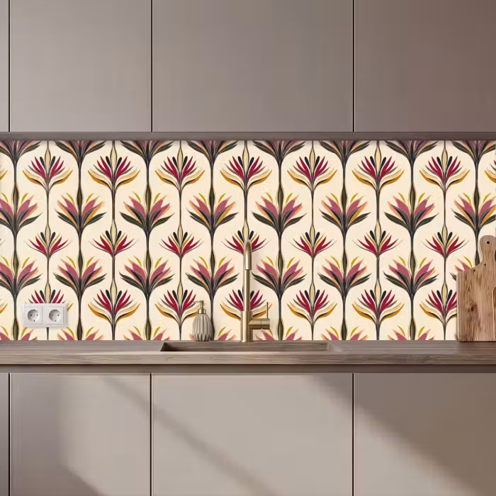 Revestimiento cocina - Abanico - Motivo - Colorido