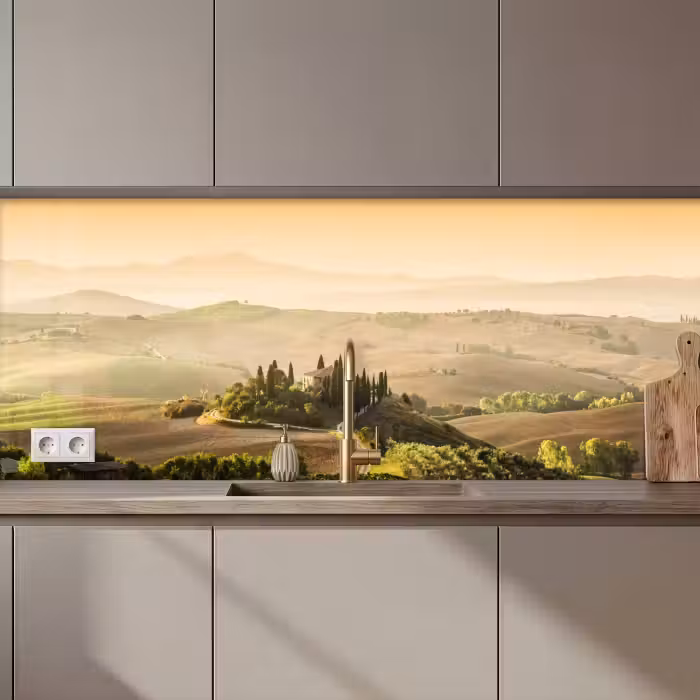 Revestimiento cocina - Paisaje - Toscana - Luz matinal