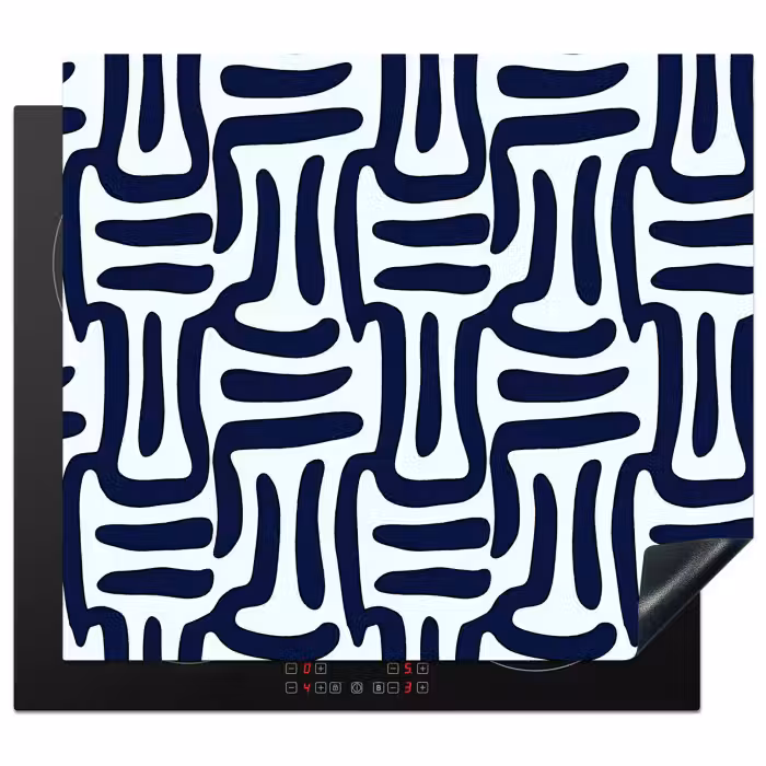 Protector de inducción - Abstracto - Moderno - Azul