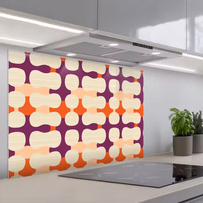 Salpicaderos de cocina - Moderno - Estampado - Colorido