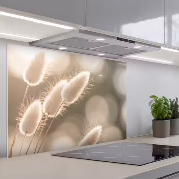 Salpicaderos de cocina - Hazetail grass - Blanco - Luz solar