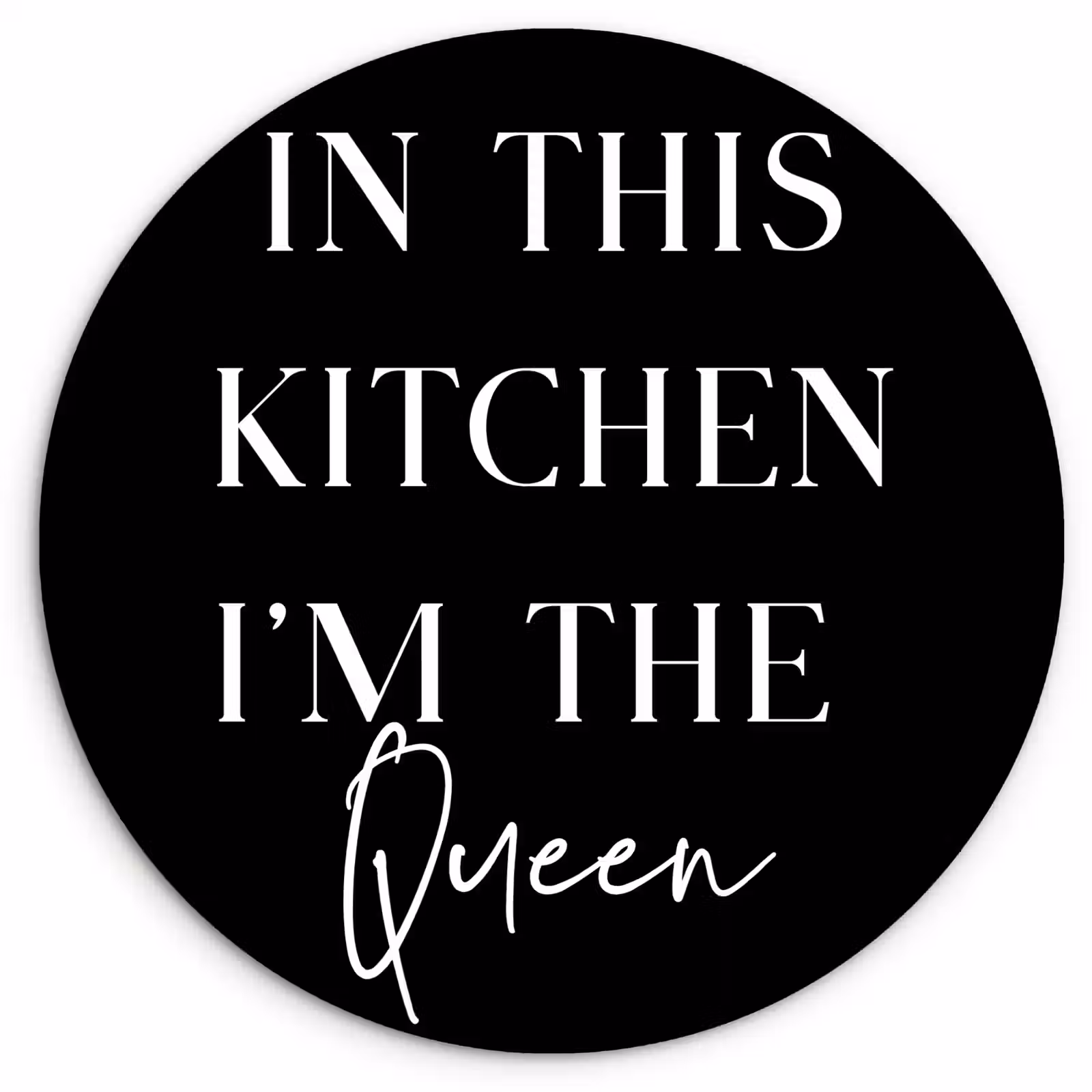 Cuadro redondo - Monarquía de la cocina — 1