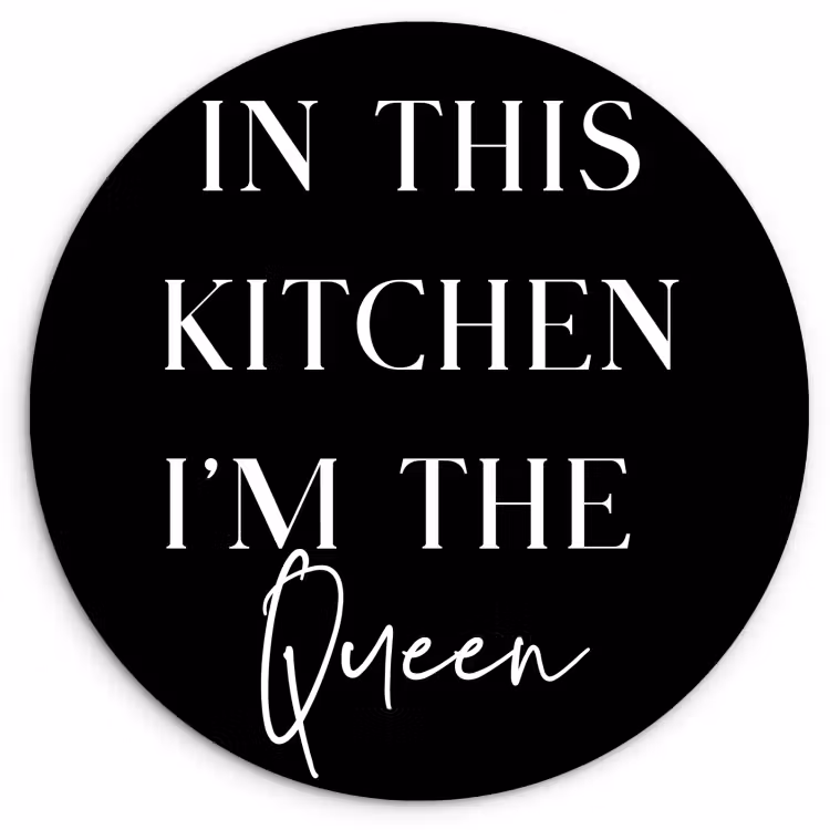 Cuadro redondo - Monarquía de la cocina — 1