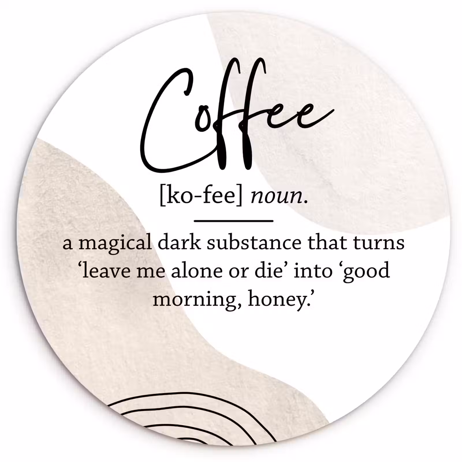 Cuadro redondo - El encanto del café — 1