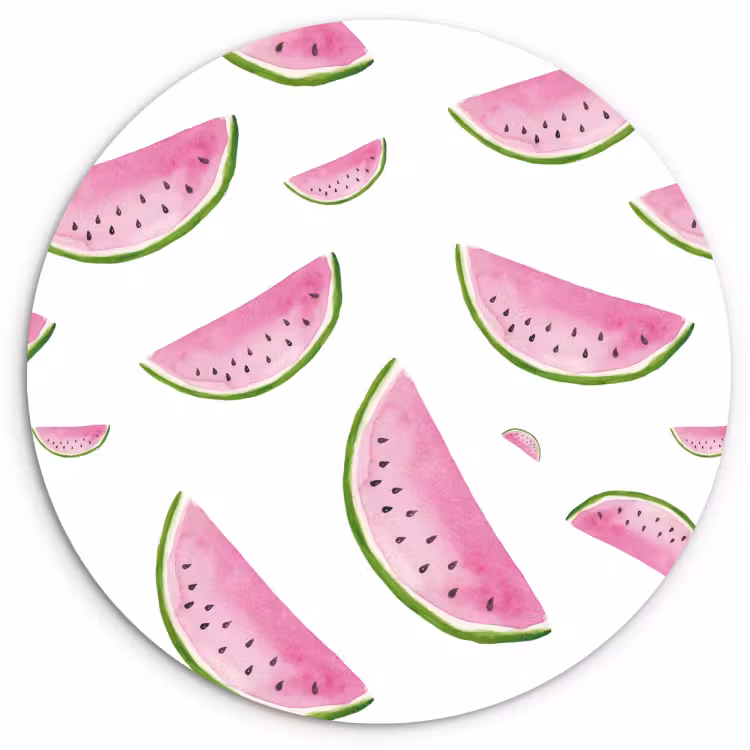 Cuadro redondo - Rodajas de sandía de verano — 1