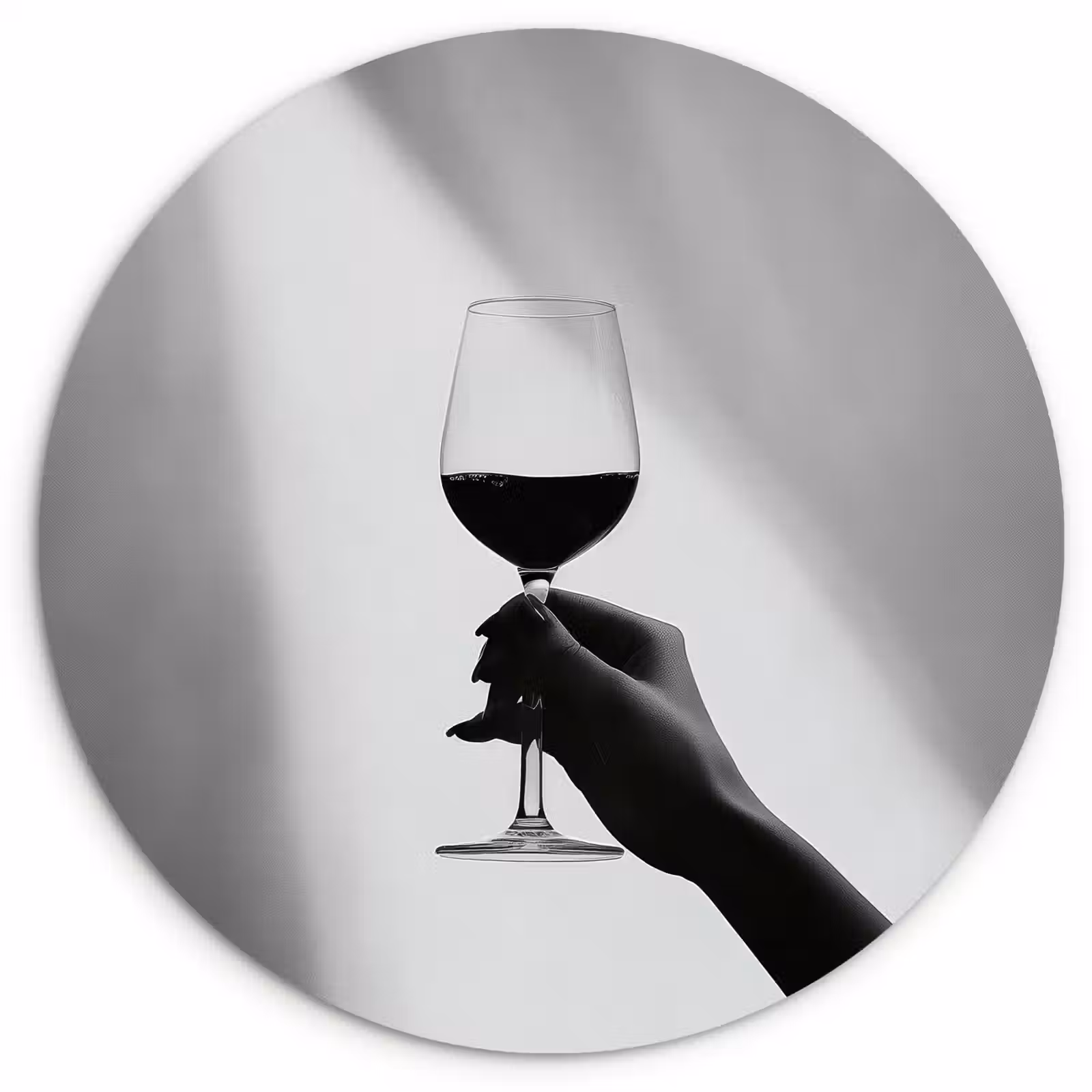 Cuadro redondo - Ligero - Vino - Tinto - Copa — 1