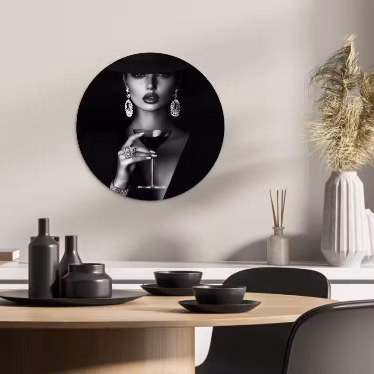 KitchenYeah - Cocina - Círculo mural Forex - Mujer - Cóctel - Chic — 4