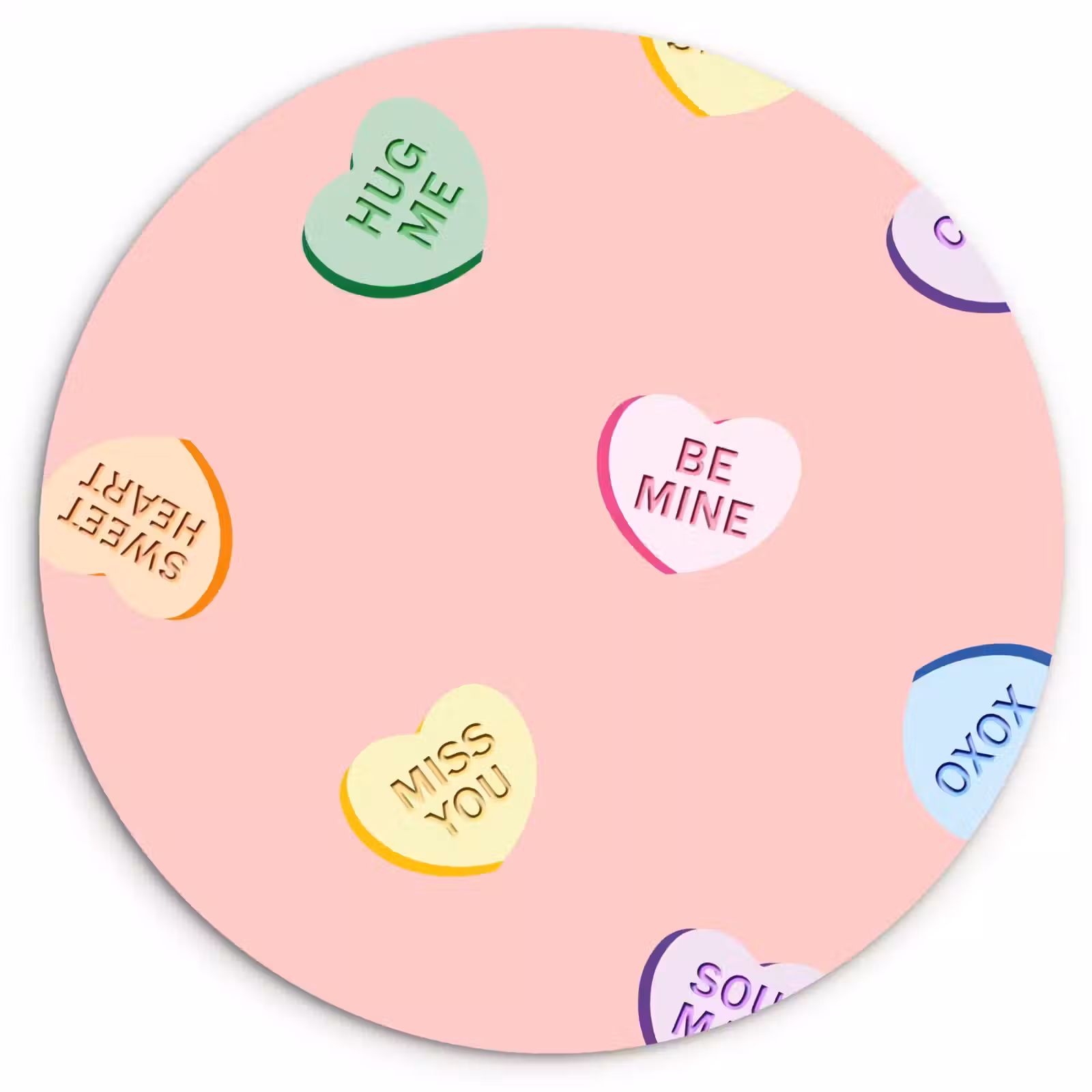 KitchenYeah - Cocina - Círculo mural Forex - Corazón - Caramelo - Pastel - Texto — 1
