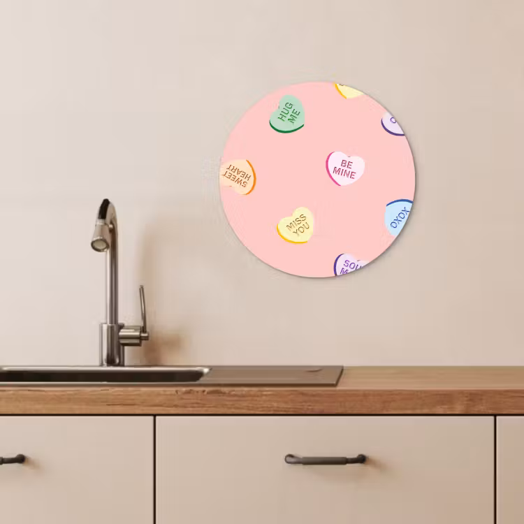 KitchenYeah - Cocina - Círculo mural Forex - Corazón - Caramelo - Pastel - Texto — 4