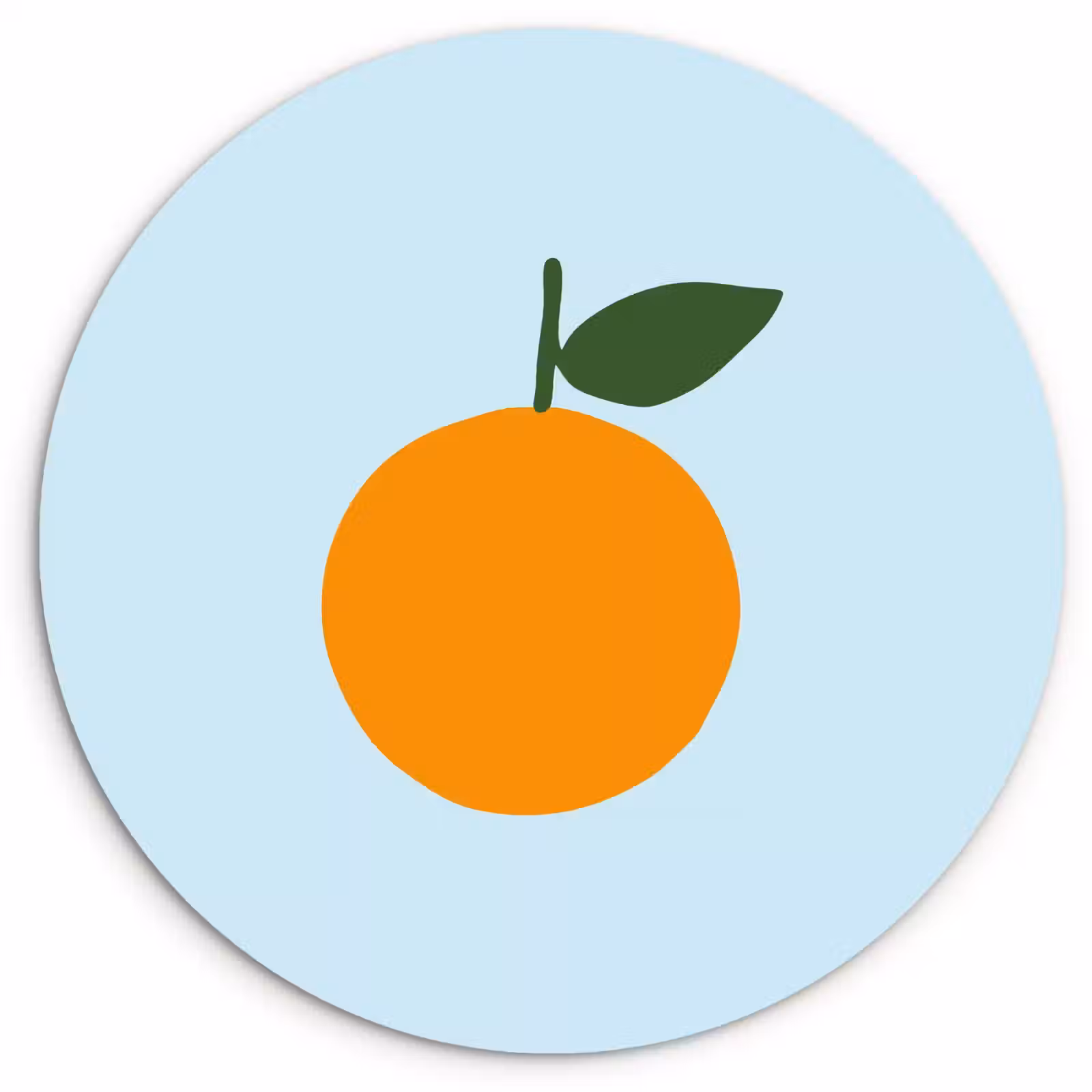 Cuadro redondo - Fruta - Naranja — 1