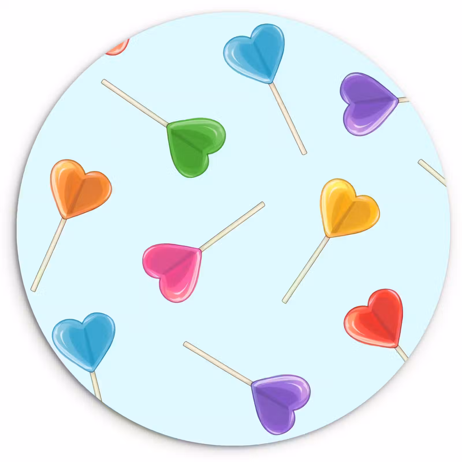 KitchenYeah - Cocina - Círculo mural Forex - Piruleta - Arco iris - Caramelo — 1