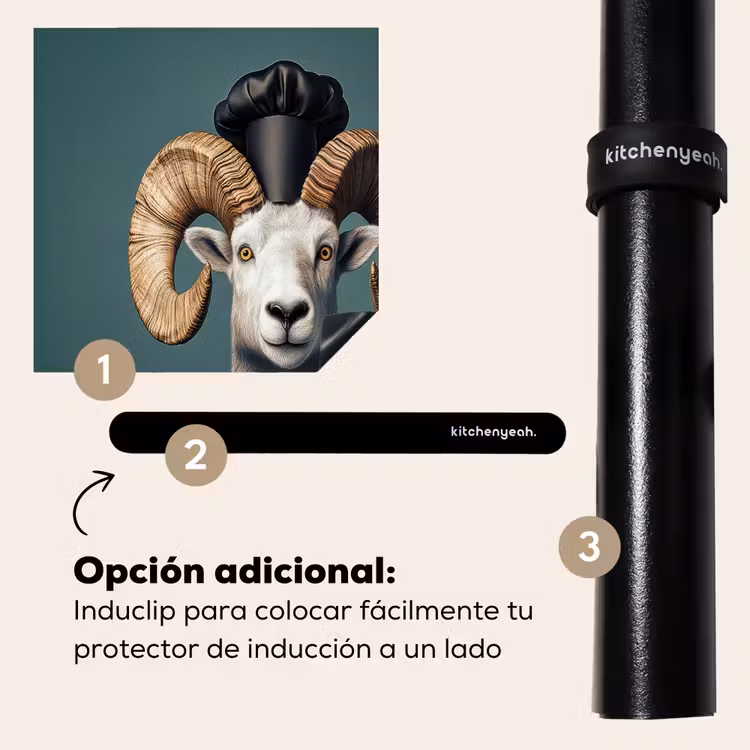Protector de inducción - Cabra - Cuernos - Ropa de cocinero — 8
