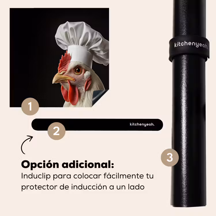 Protector de inducción - Cocinero - Rojo - Pollo — 8