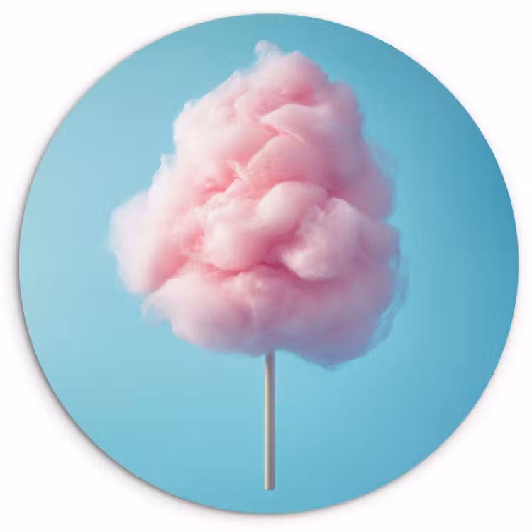 KitchenYeah - Cocina - Círculo mural Forex - Candyfloss - Dulce - Caramelo — 1