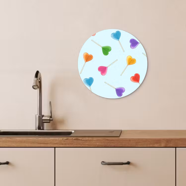 KitchenYeah - Cocina - Círculo mural Forex - Piruleta - Arco iris - Caramelo — 3