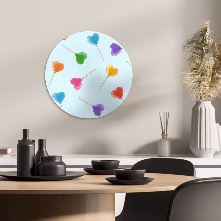 KitchenYeah - Cocina - Círculo mural Forex - Piruleta - Arco iris - Caramelo — 4