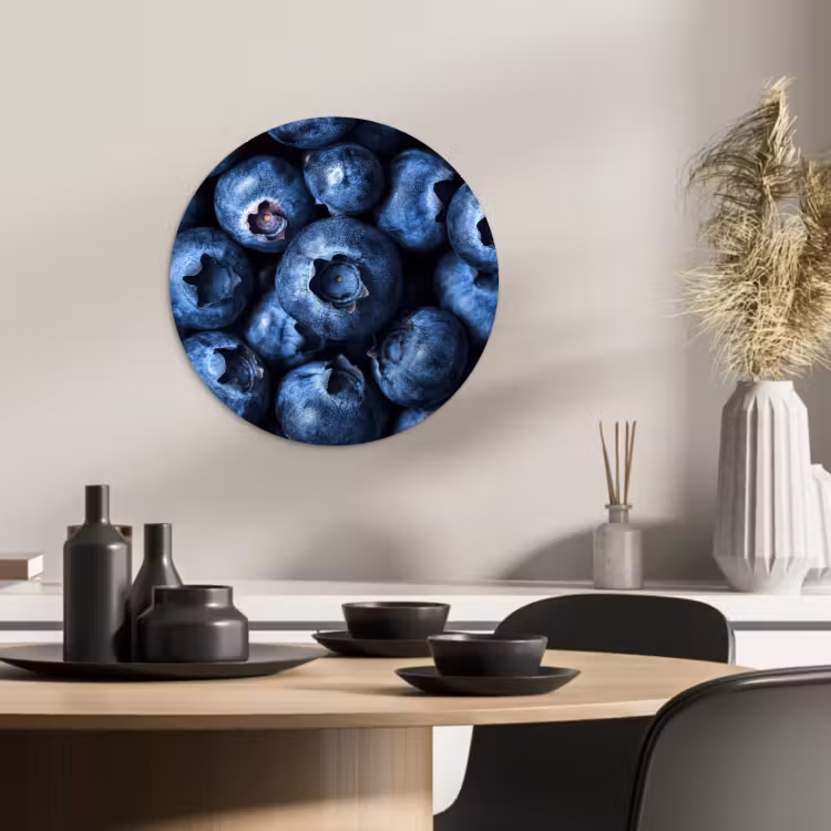 KitchenYeah - Cocina - Círculo mural Forex - Bayas - Azul - Fruta — 3