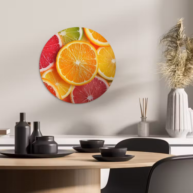 KitchenYeah - Cocina - Círculo mural Forex - Fruta - Colorido - Primer plano — 3