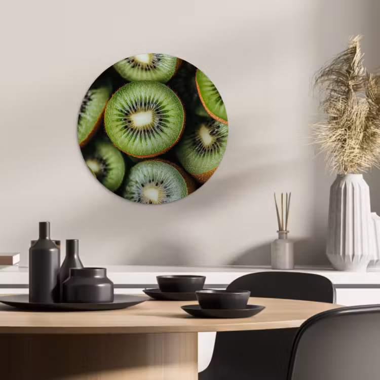 KitchenYeah - Cocina - Círculo mural Forex - Kiwi - Fruta - Verde — 2