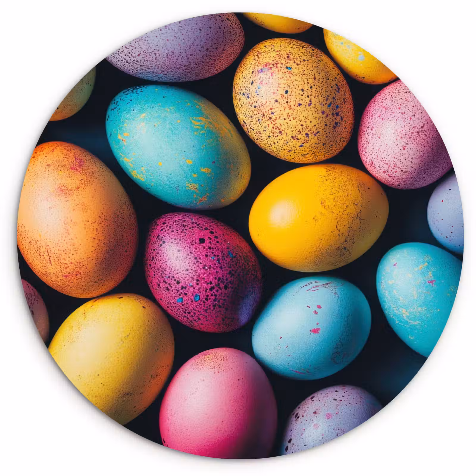 Cuadro redondo - huevos de colores-3-2 — 1