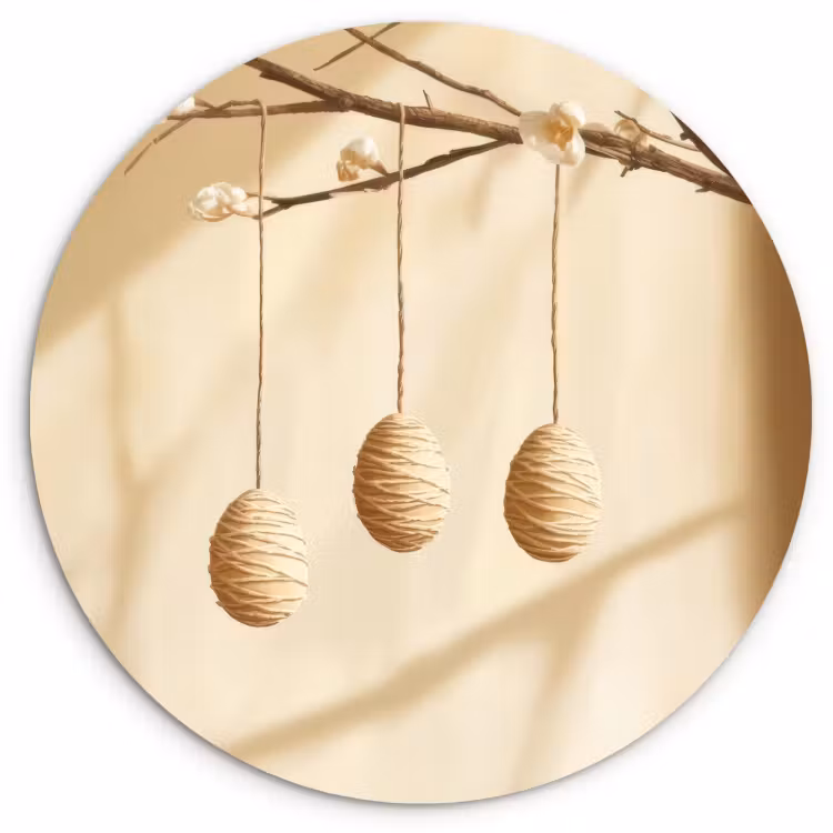 Cuadro redondo - beige-huevos-3-2 — 1