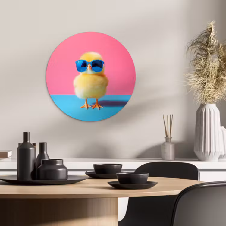 Cuadro redondo - Chick - Gafas de sol - Azul — 4