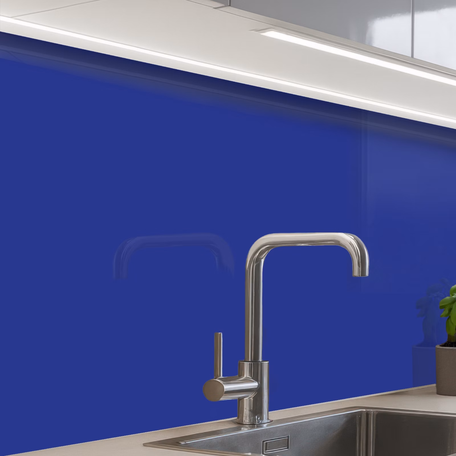 Revestimiento cocina - Azul - Color sólido - Azul oscuro — 1