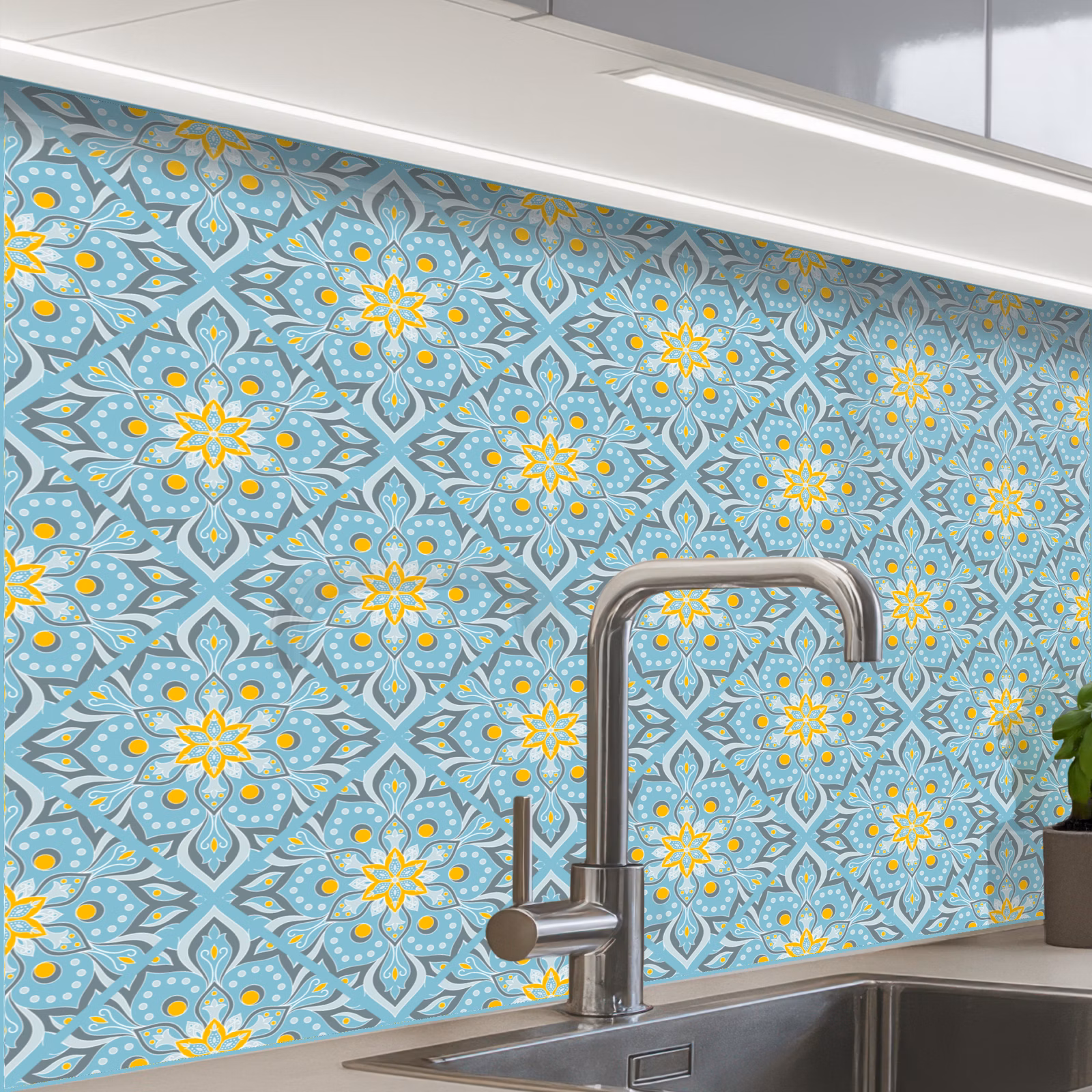 Revestimiento cocina - Flores - Boho - Patrones - Mandala - Vintage — 1