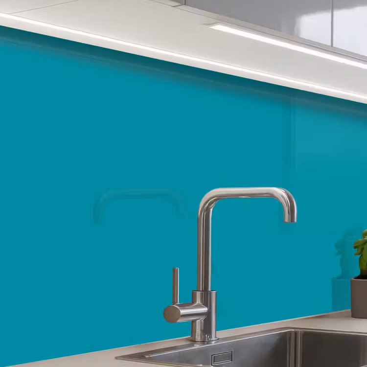 Revestimiento cocina - Azul - Color sólido — 1