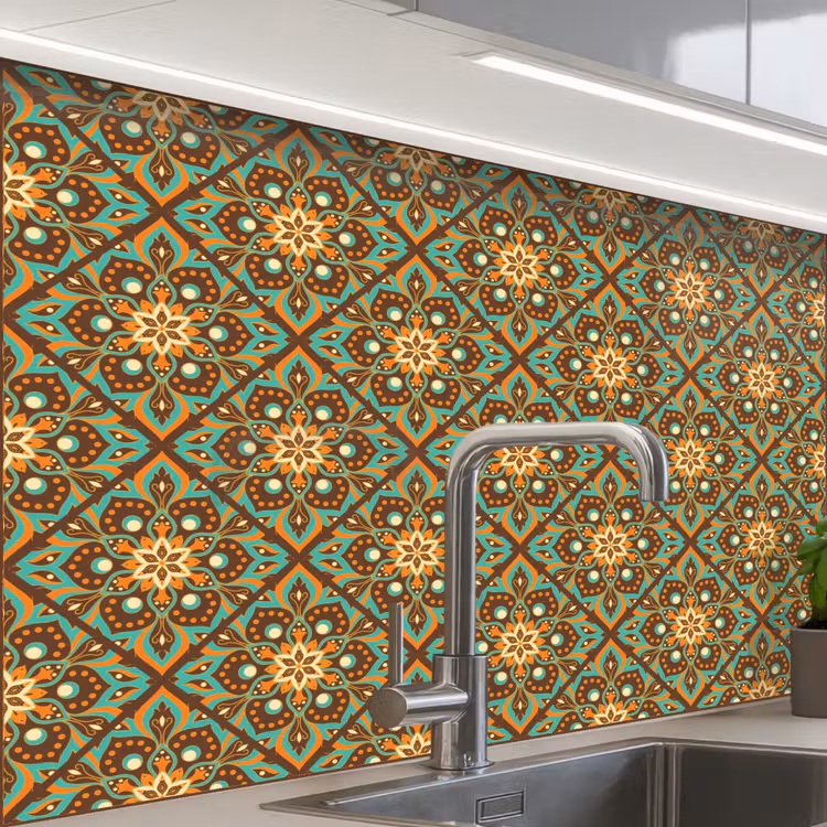 Revestimiento cocina - Flores - Vintage - Patrones - Bohemia - Mandala — 1