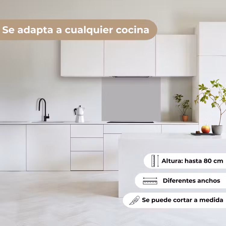Revestimiento cocina - Gris - Estampado liso — 6