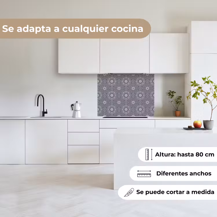 Revestimiento cocina - Mandala - Azul - Patrón — 6