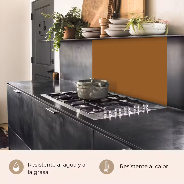 Revestimiento cocina - Marrón - Tono tierra - Color sólido — 4