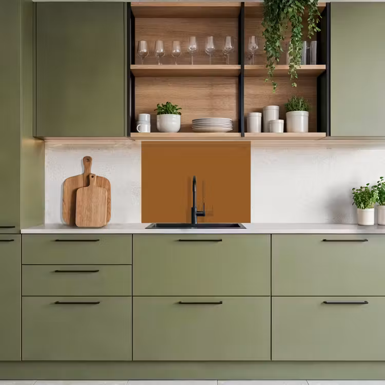 Revestimiento cocina - Marrón - Tono tierra - Color sólido — 7