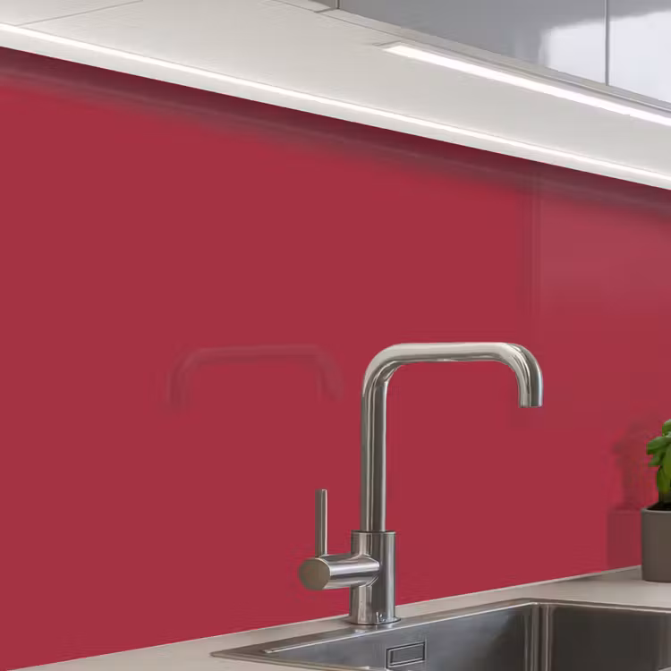 Revestimiento cocina - Rojo - Color sólido — 1