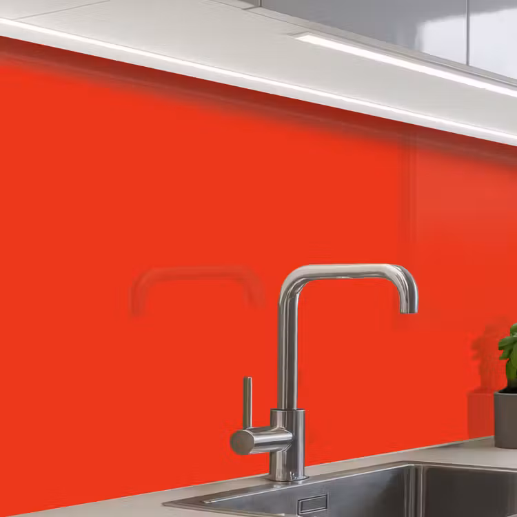 Revestimiento cocina - Rojo - Color - Sólido — 1