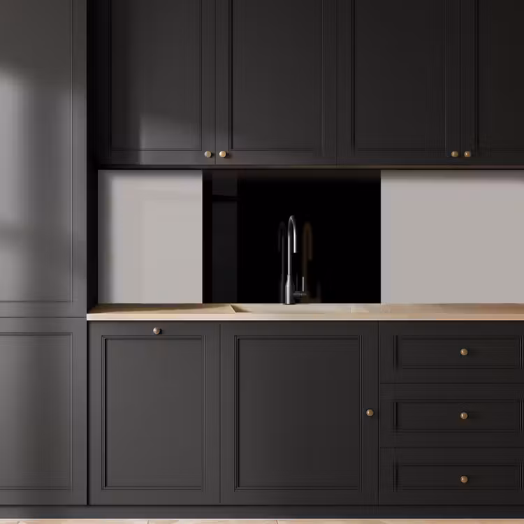 Revestimiento cocina - Negro - Color sólido — 5