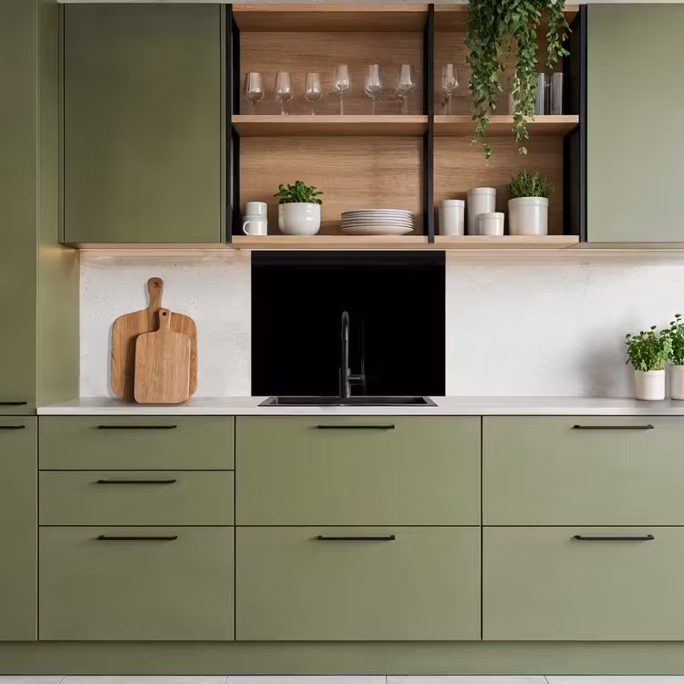 Revestimiento cocina - Negro - Color sólido — 7
